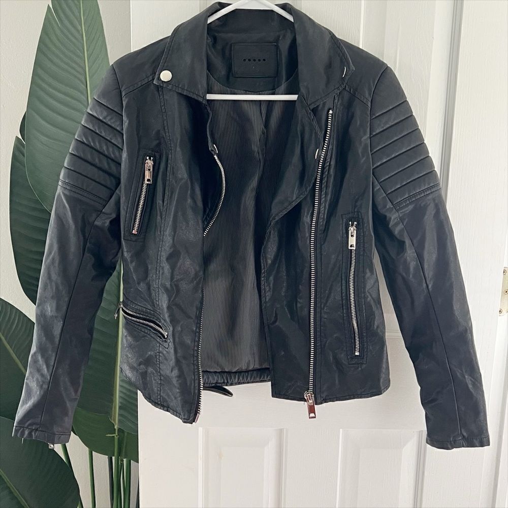 Blank NYC Quilted Faux Leather Moto Jacket - Picture 3 of 10
